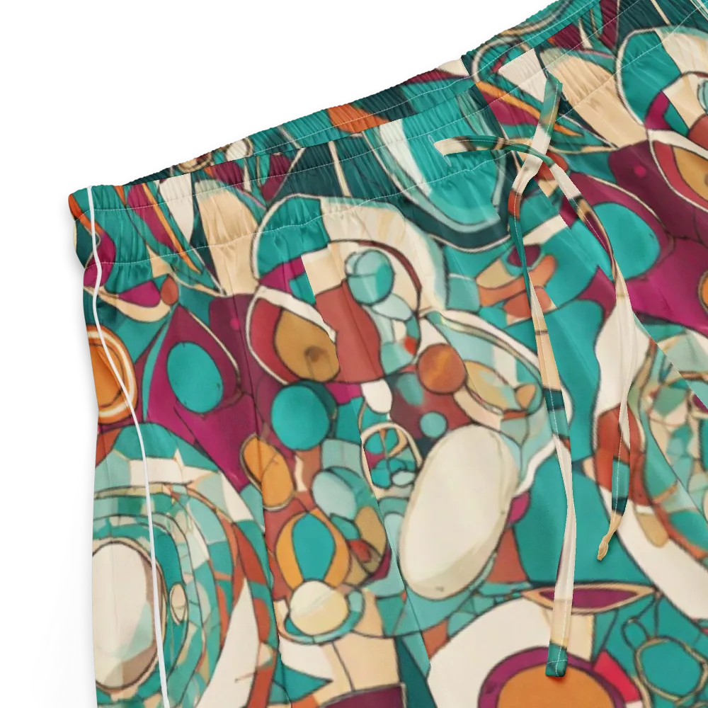 Citrus Geometry on Women's Pajama Shorts — Product details