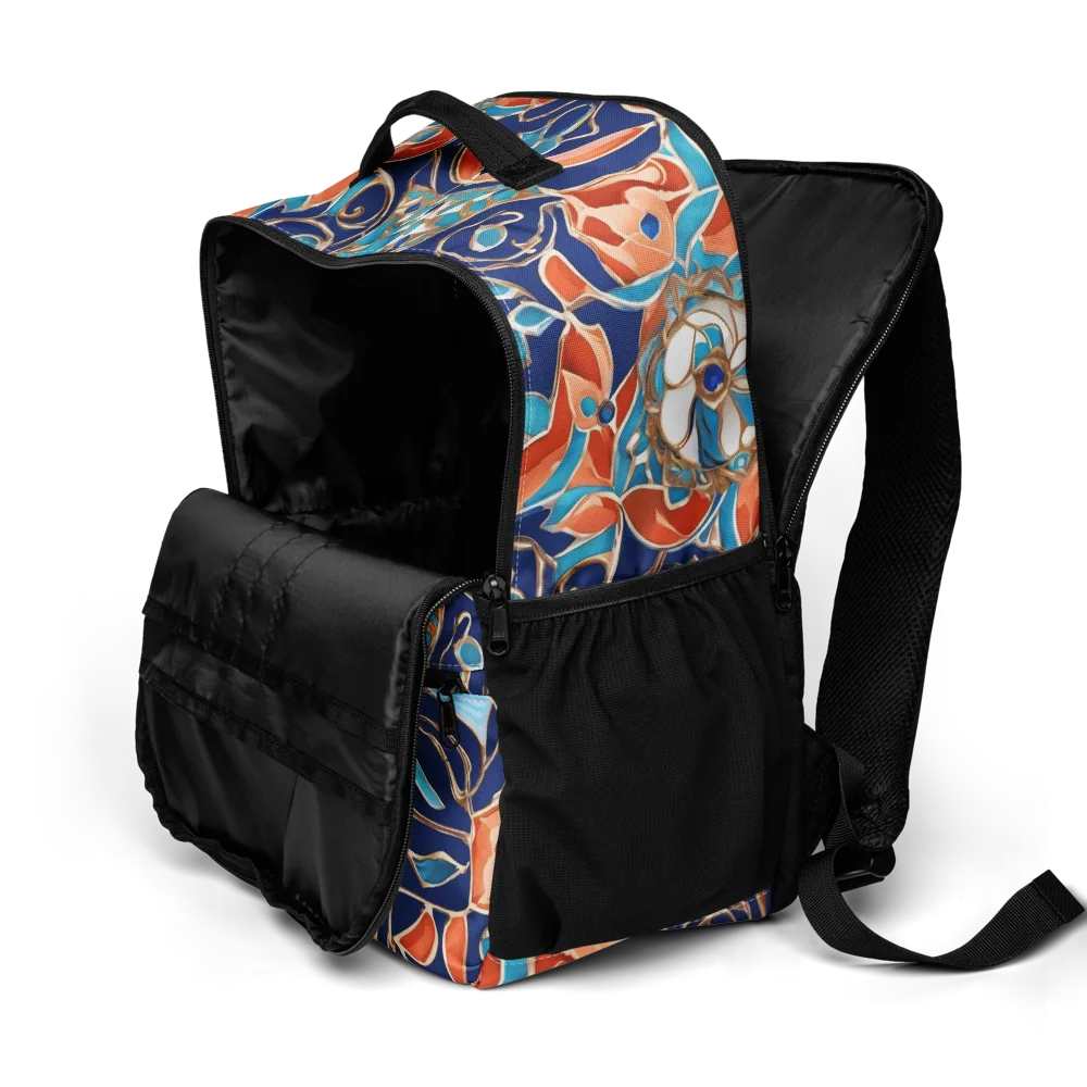 Lacquered Bloom on Utility Backpack — Product details 2