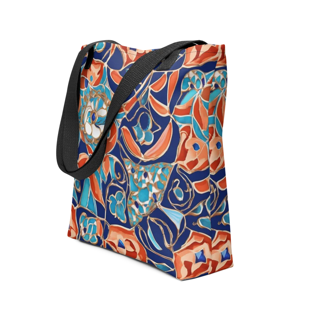 Lacquered Bloom on Tote Bag — Front