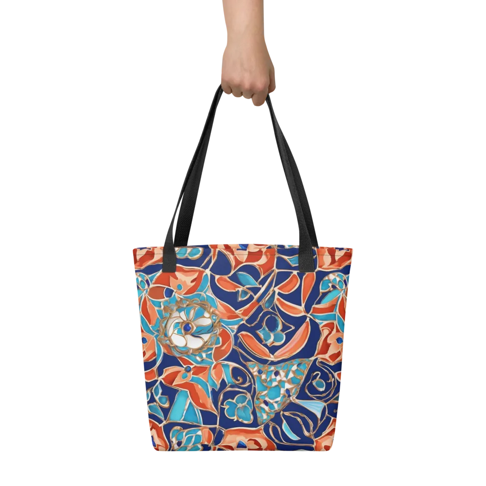 Lacquered Bloom on Tote Bag — Front
