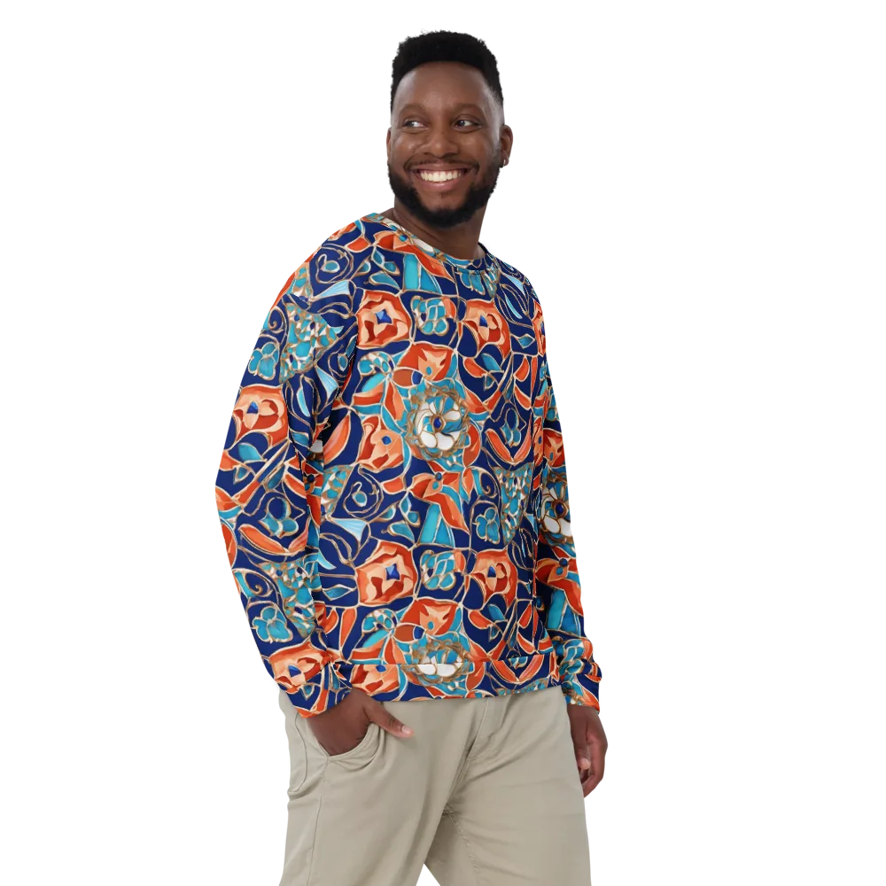 Lacquered Bloom on Sweatshirt — Front