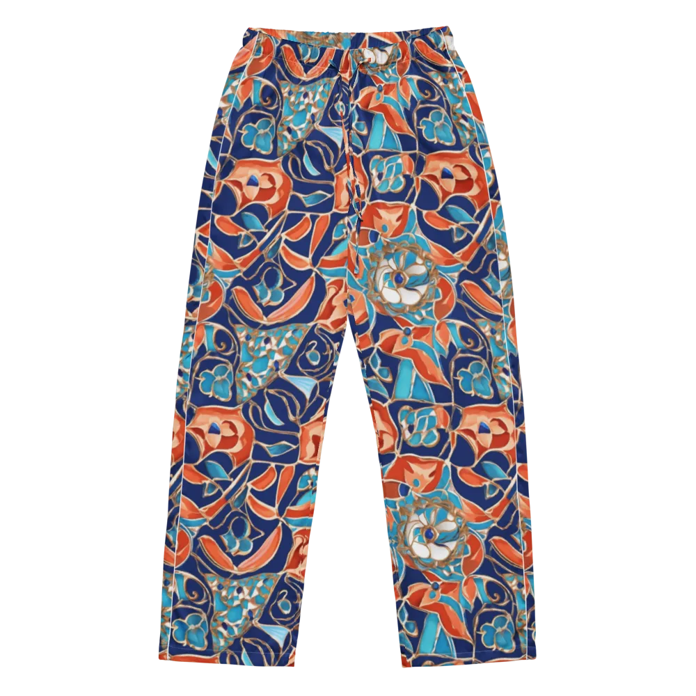 Lacquered Bloom on Women's Pajama Pants — Front