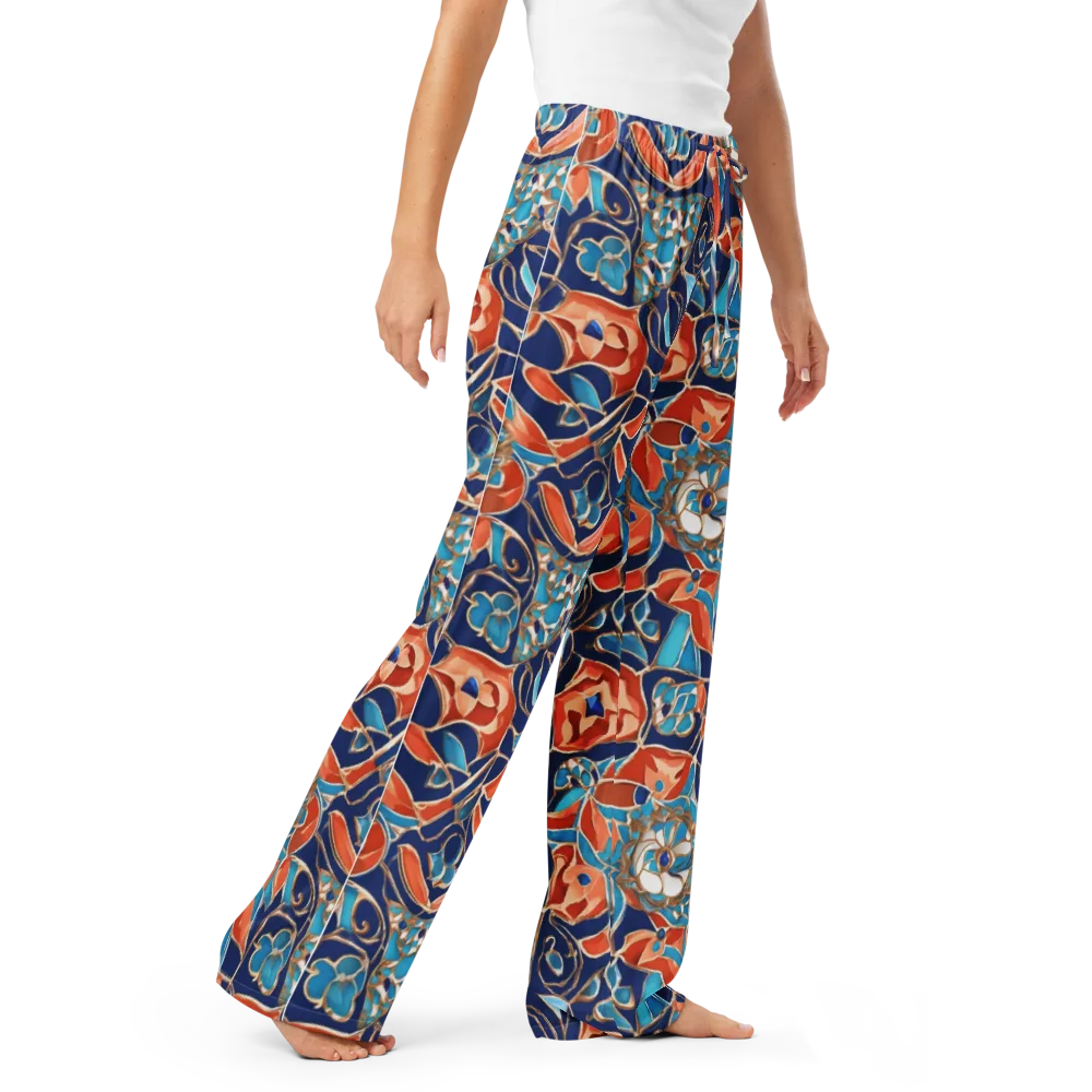 Lacquered Bloom on Women's Pajama Pants — Right Front