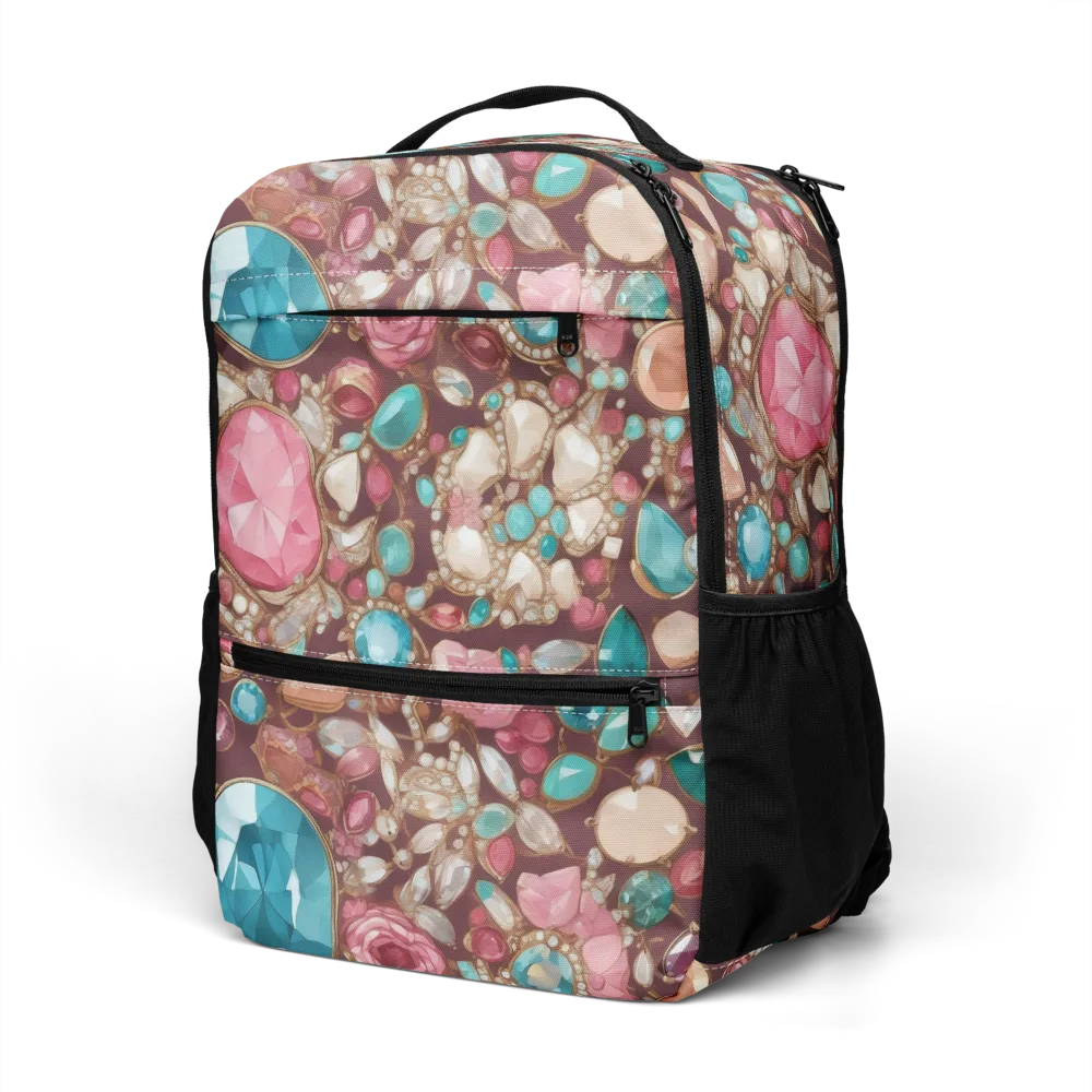 Jewel Box Bloom on Utility Backpack — Left Front