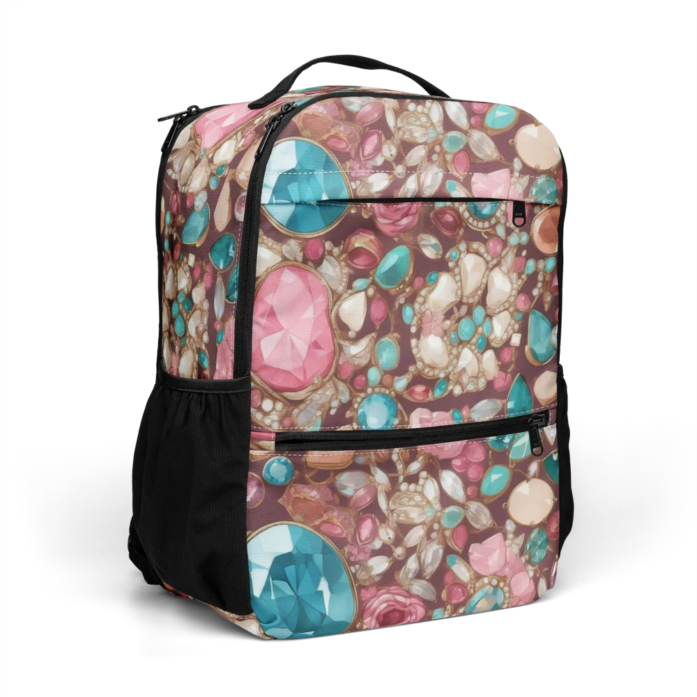 Jewel Box Bloom on Utility Backpack — Right Front