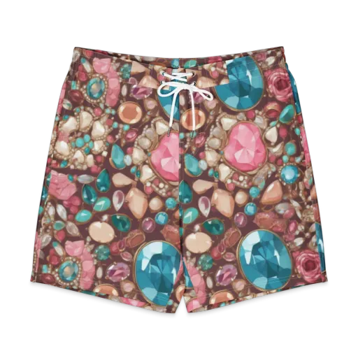 Jewel Box Bloom on a Men's Board Shorts