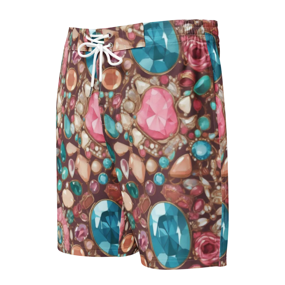 Jewel Box Bloom on Men's Board Shorts — Front