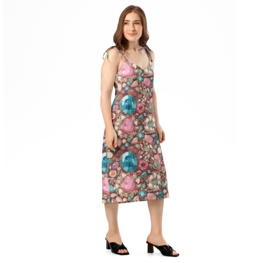 Jewel Box Bloom on a Slip Dress
