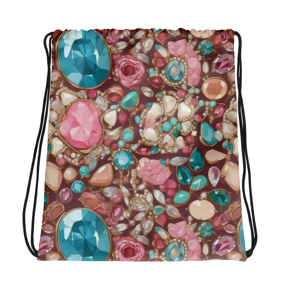 Jewel Box Bloom on Drawstring Bag — Photo
