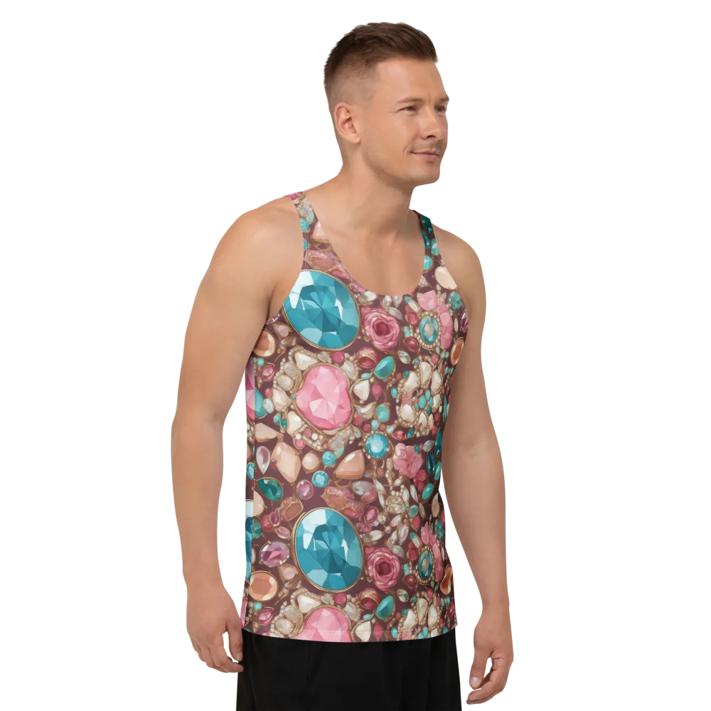 Jewel Box Bloom on Men's Tank Top — Right Front