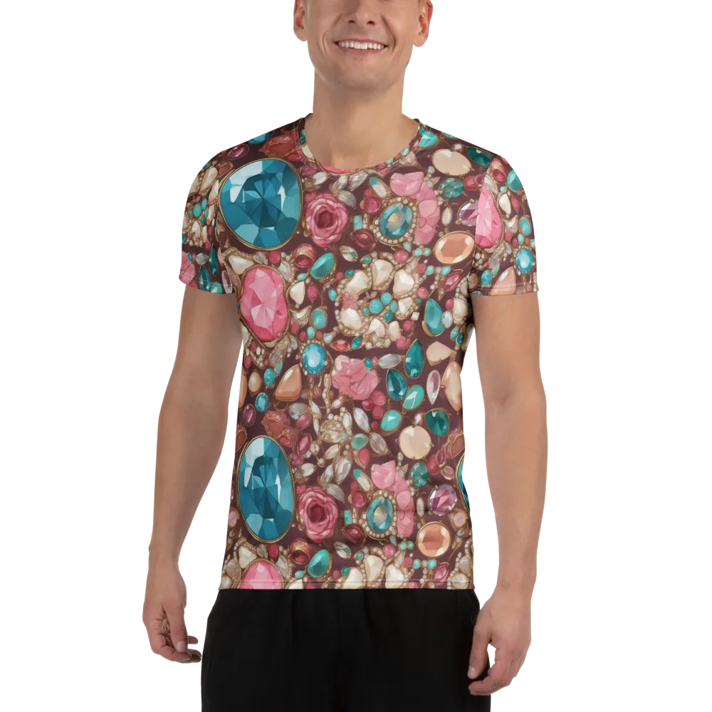 Jewel Box Bloom on Men's Athletic T-Shirt — Front