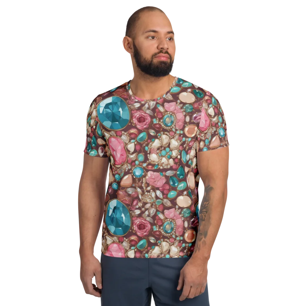 Jewel Box Bloom on Men's Athletic T-Shirt — Front