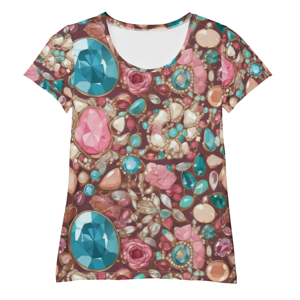 Jewel Box Bloom on Women's Athletic T-Shirt — Front