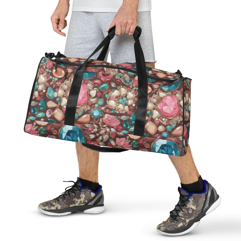 Jewel Box Bloom on Duffle Bag — Front