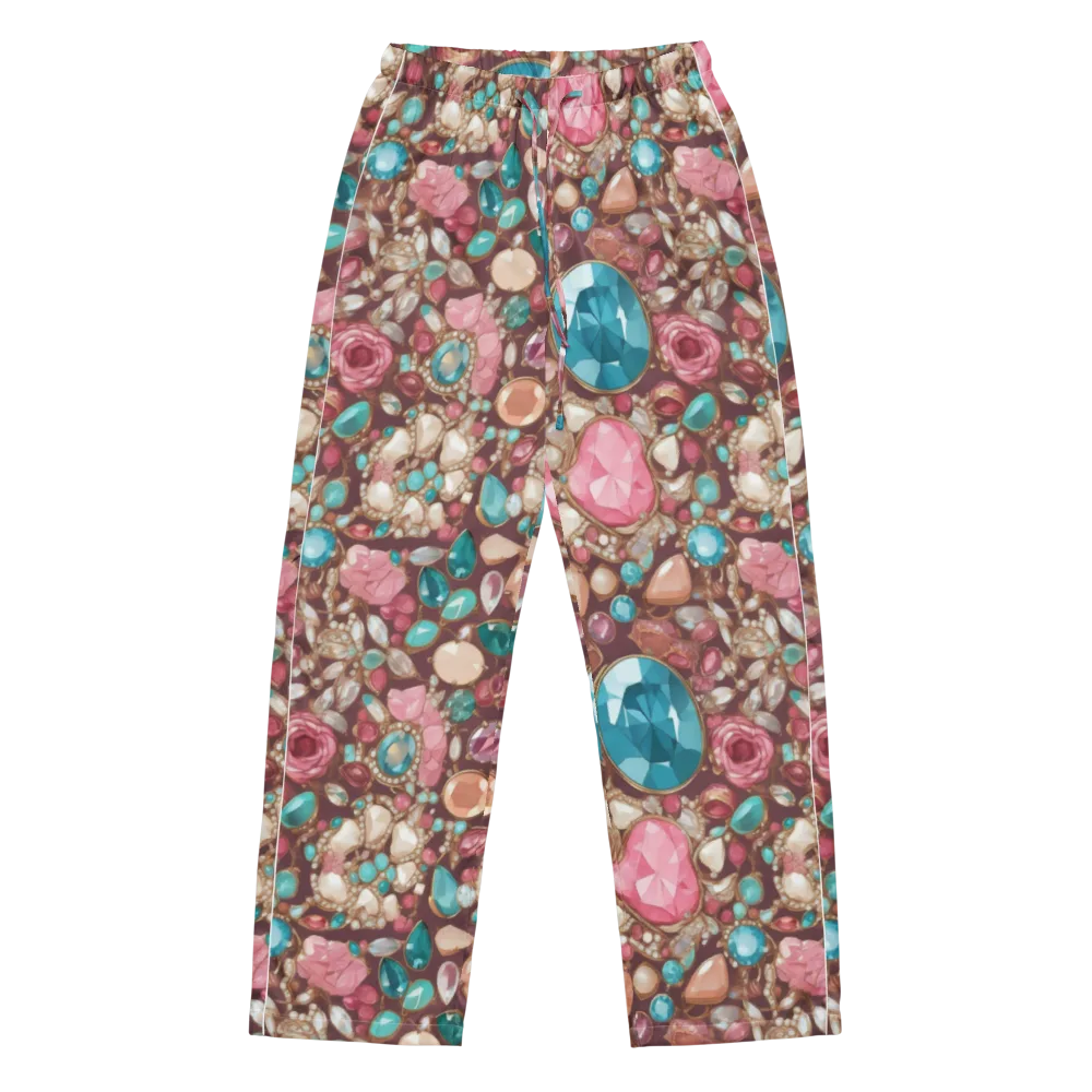 Jewel Box Bloom on Women's Pajama Pants — Front
