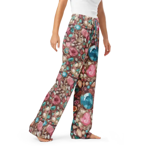 Jewel Box Bloom on a Women's Pajama Pants