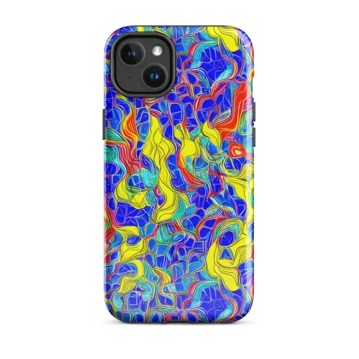 Blue Flame Maze on a MagSafe Tough Case for iPhone®