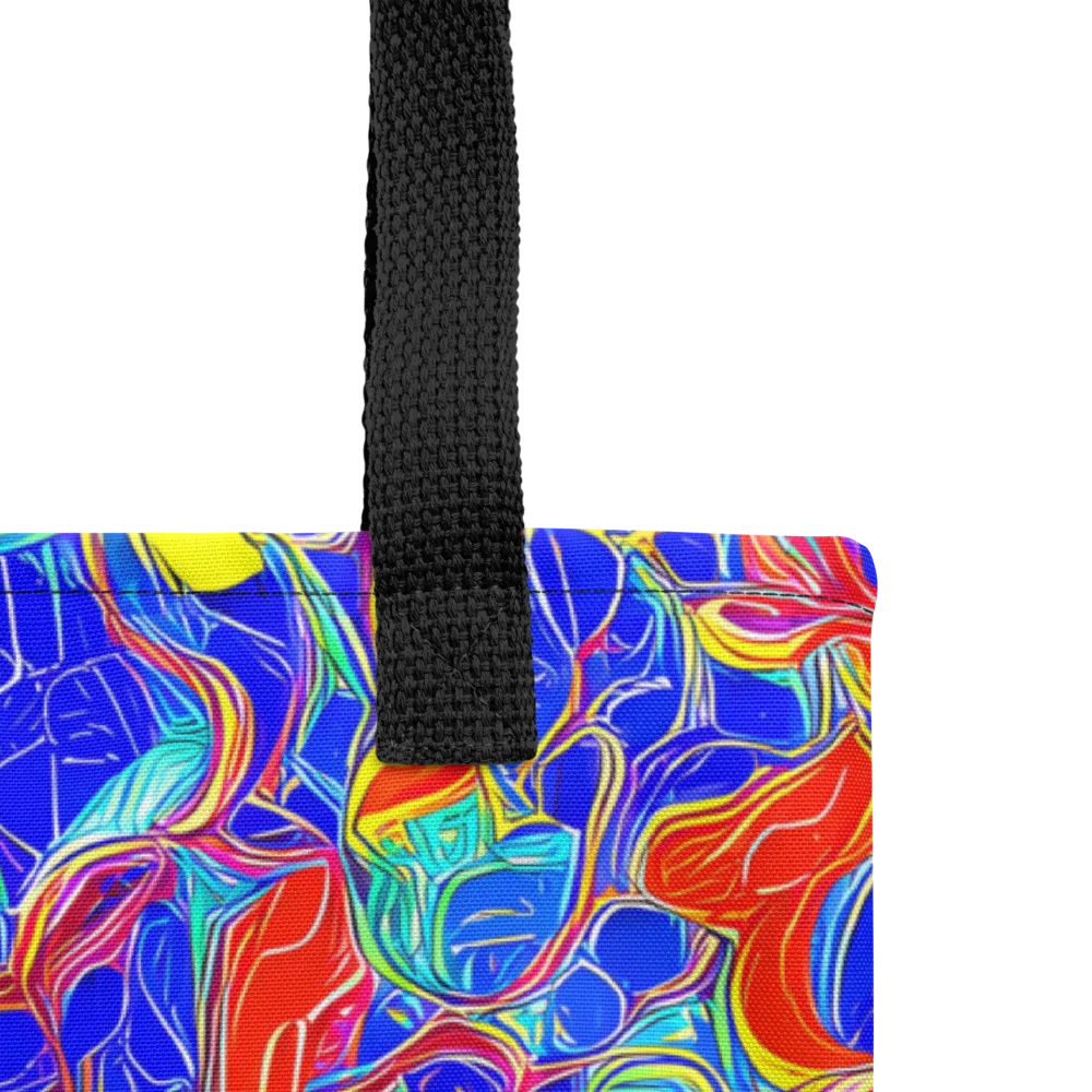 Blue Flame Maze on Tote Bag — Product details