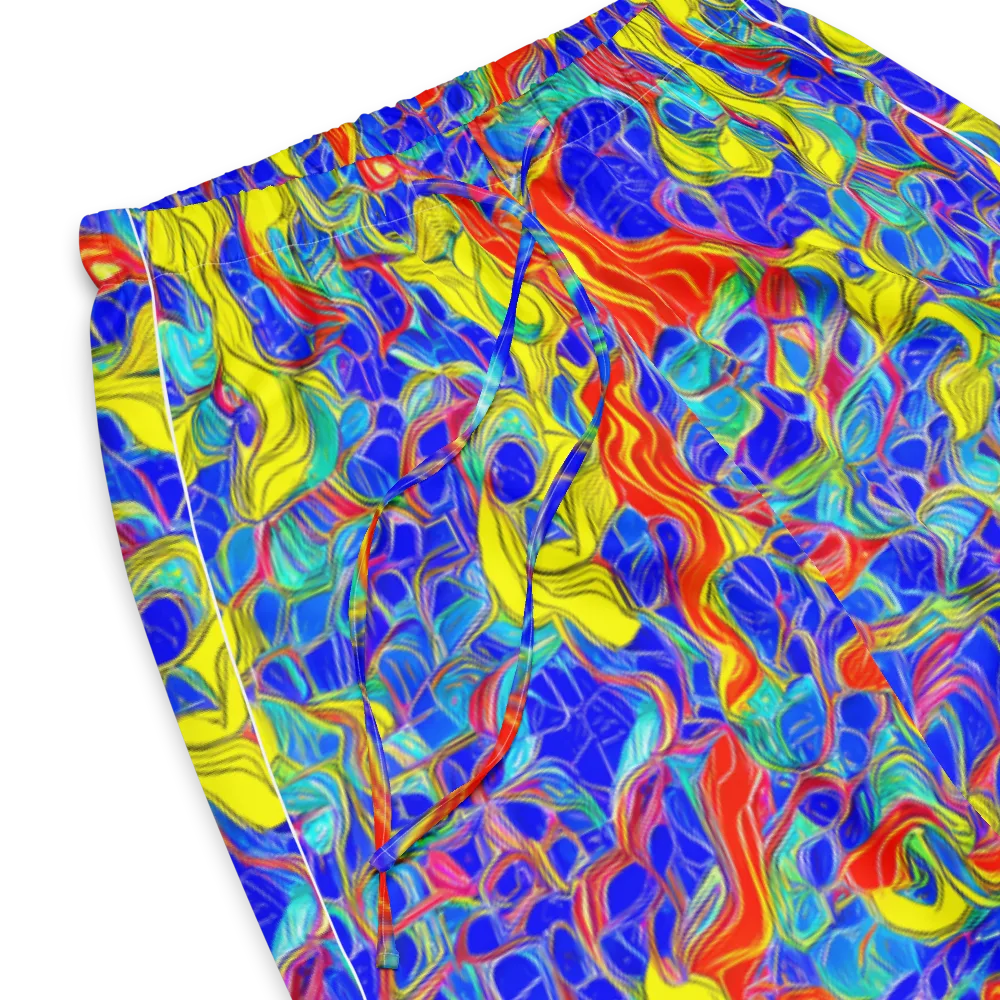 Blue Flame Maze on Women's Pajama Pants — Product details