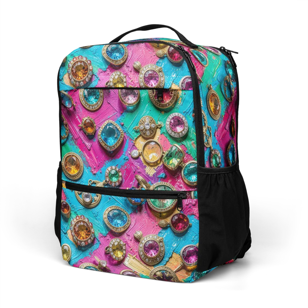 Jewel Box Riot on Utility Backpack — Left Front