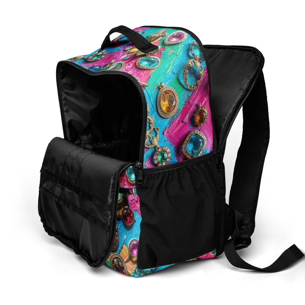 Jewel Box Riot on Utility Backpack — Product details 2