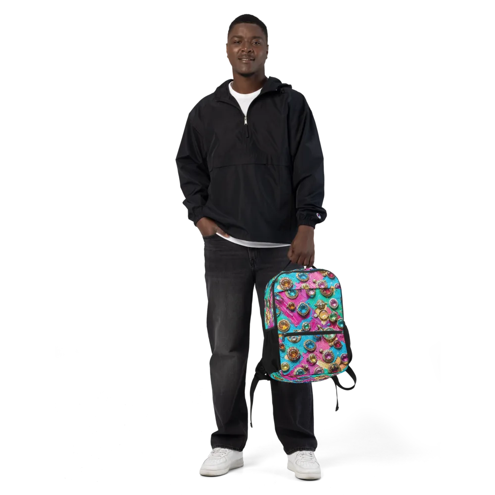 Jewel Box Riot on Utility Backpack — Front