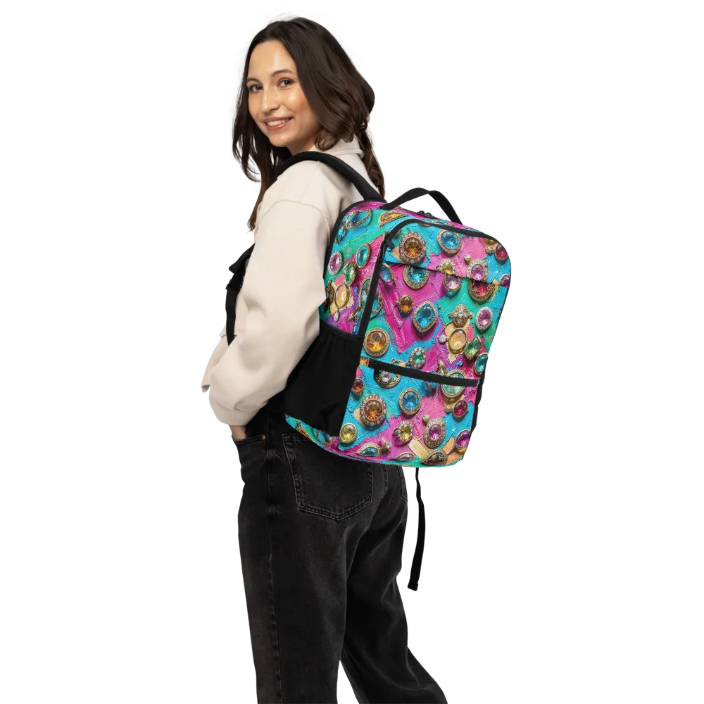 Jewel Box Riot on Utility Backpack — Back