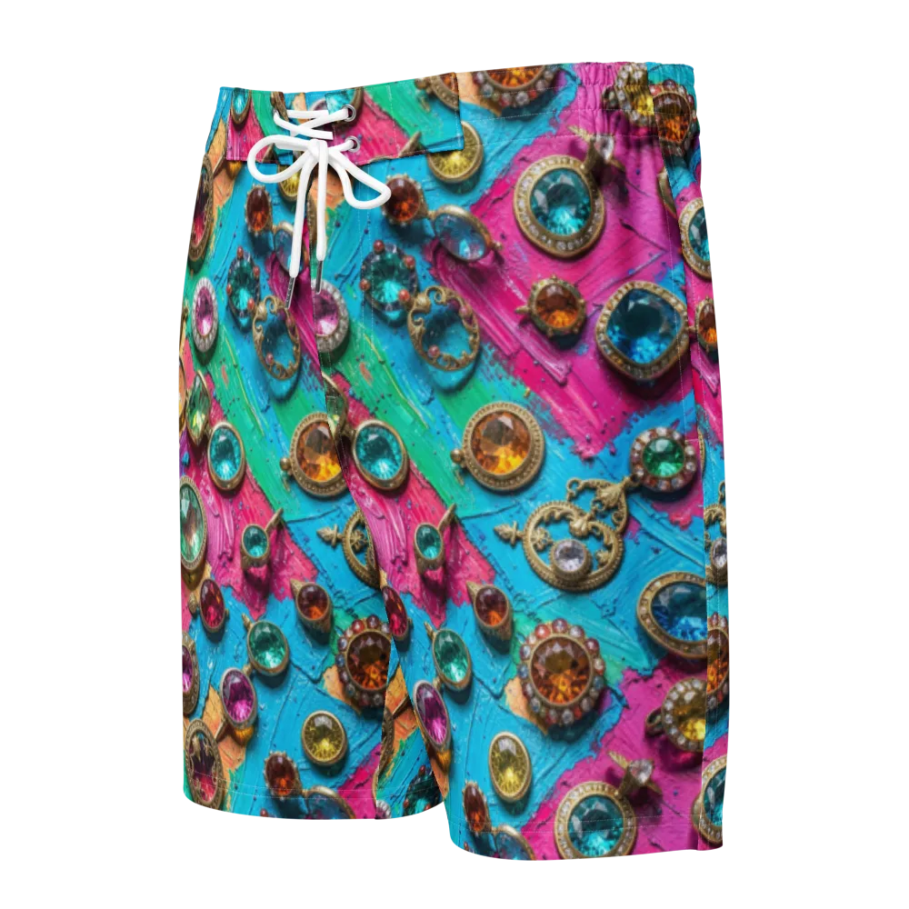 Jewel Box Riot on Men's Board Shorts — Front