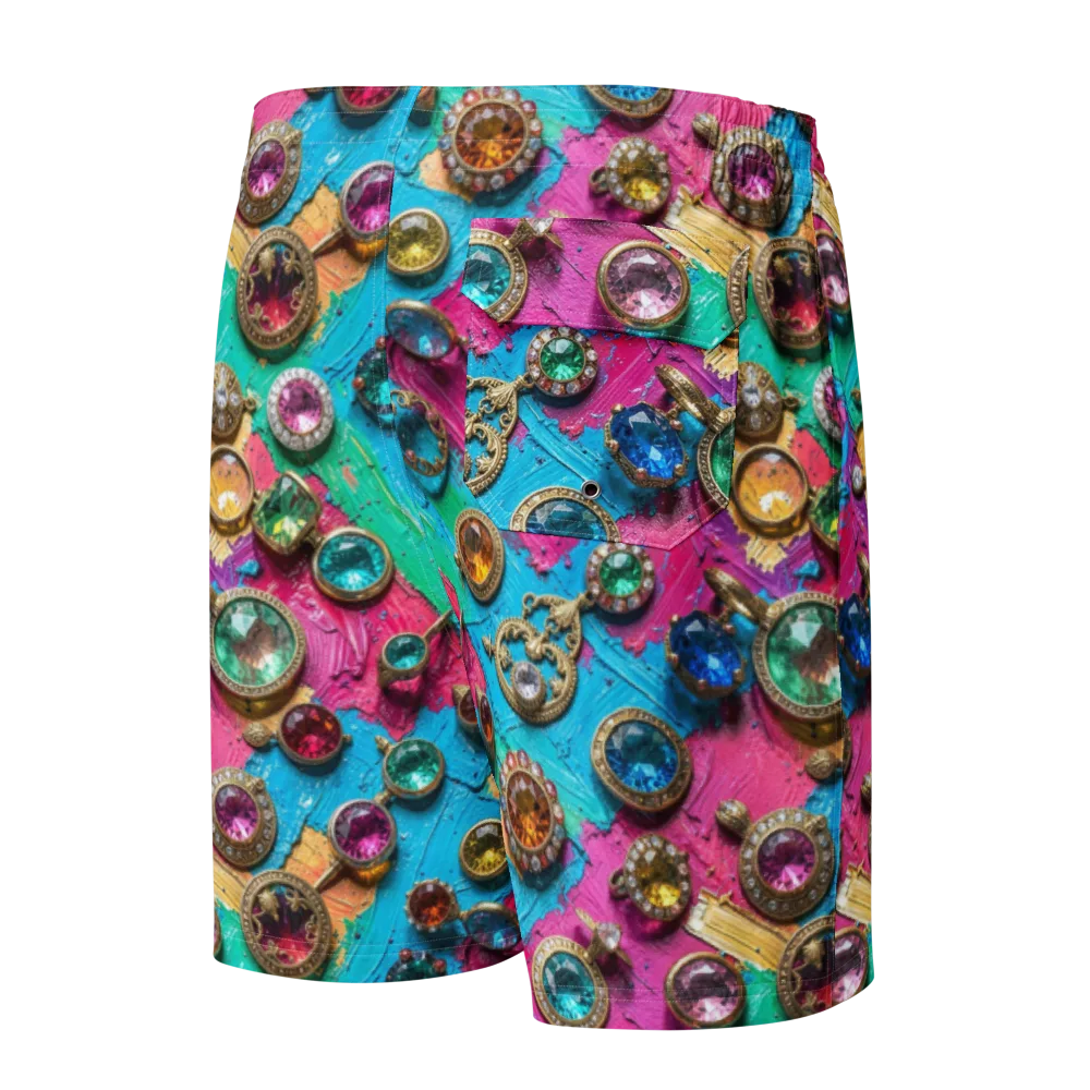Jewel Box Riot on Men's Board Shorts — Back