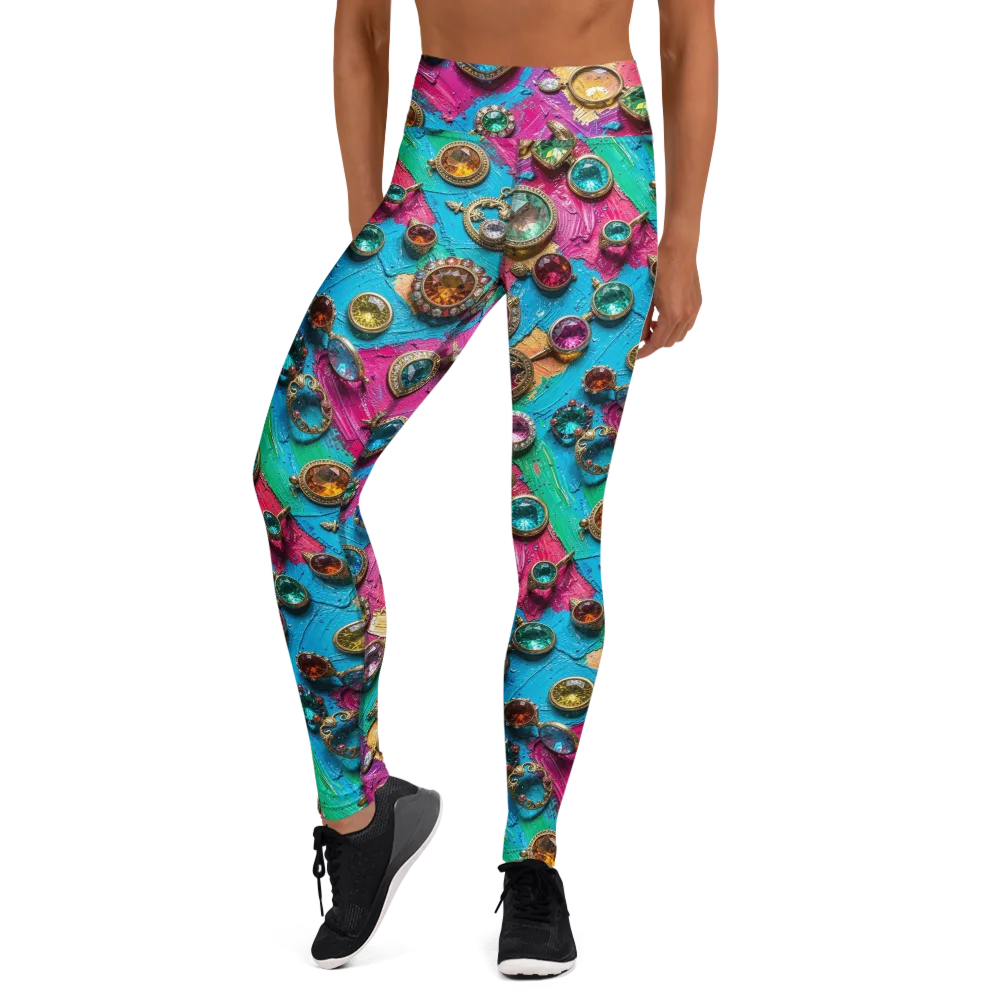 Jewel Box Riot on Yoga Leggings — Front