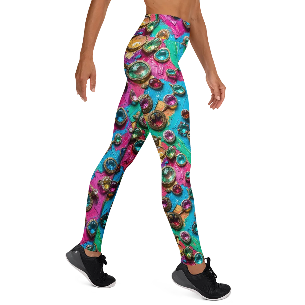 Jewel Box Riot on Yoga Leggings — Right
