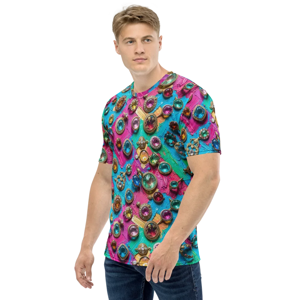 Jewel Box Riot on Men's Crew Neck T-Shirt — Left