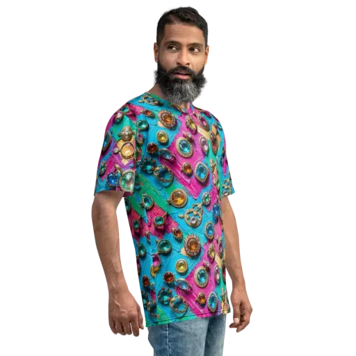 Jewel Box Riot on a Men's Crew Neck T-Shirt