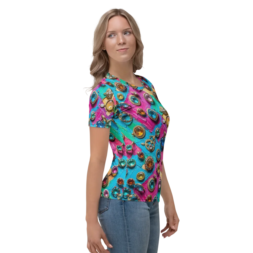 Jewel Box Riot on Women's Crew Neck T-Shirt — Right