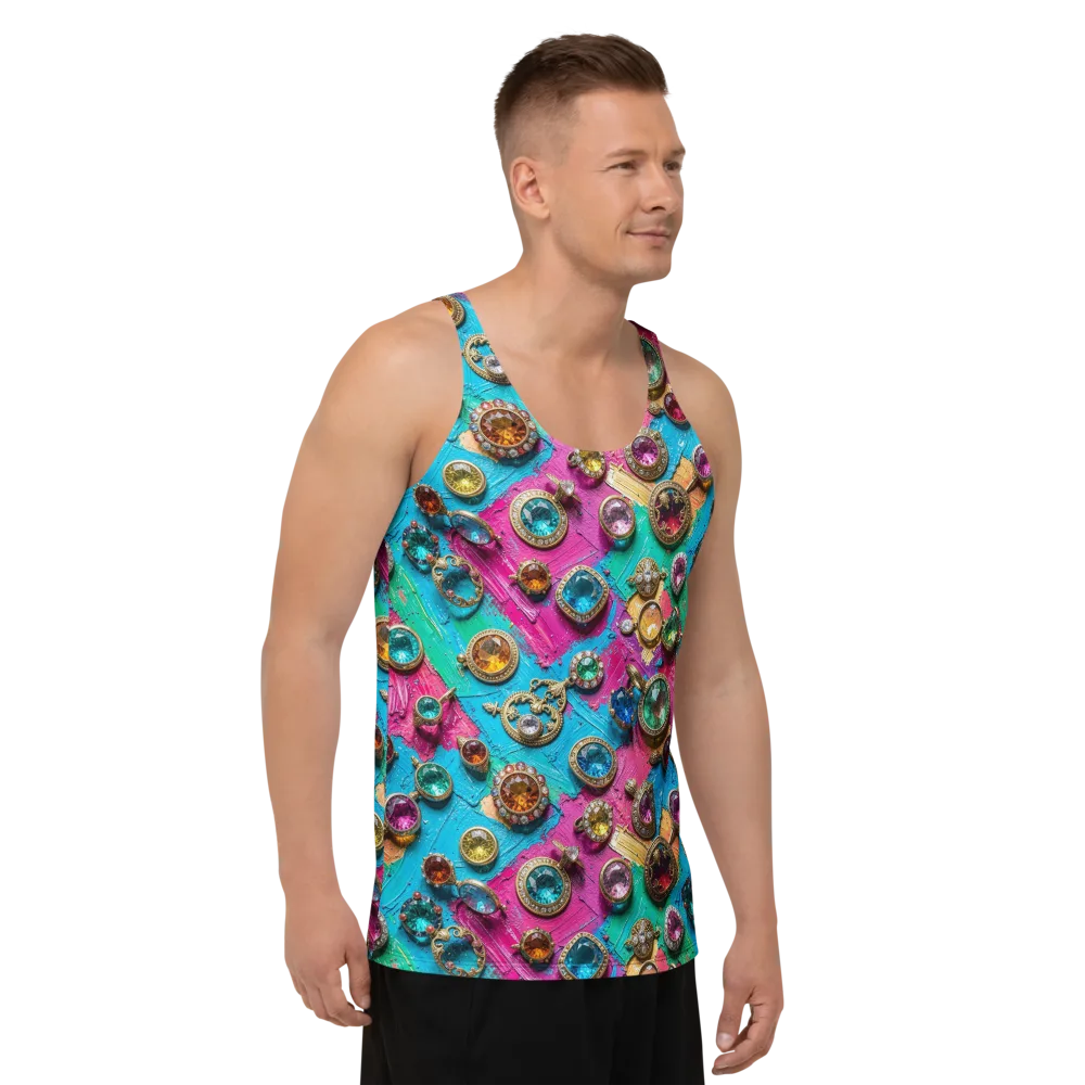 Jewel Box Riot on Men's Tank Top — Right Front