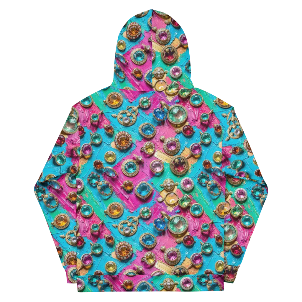 Jewel Box Riot on Cotton Hoodie — Back