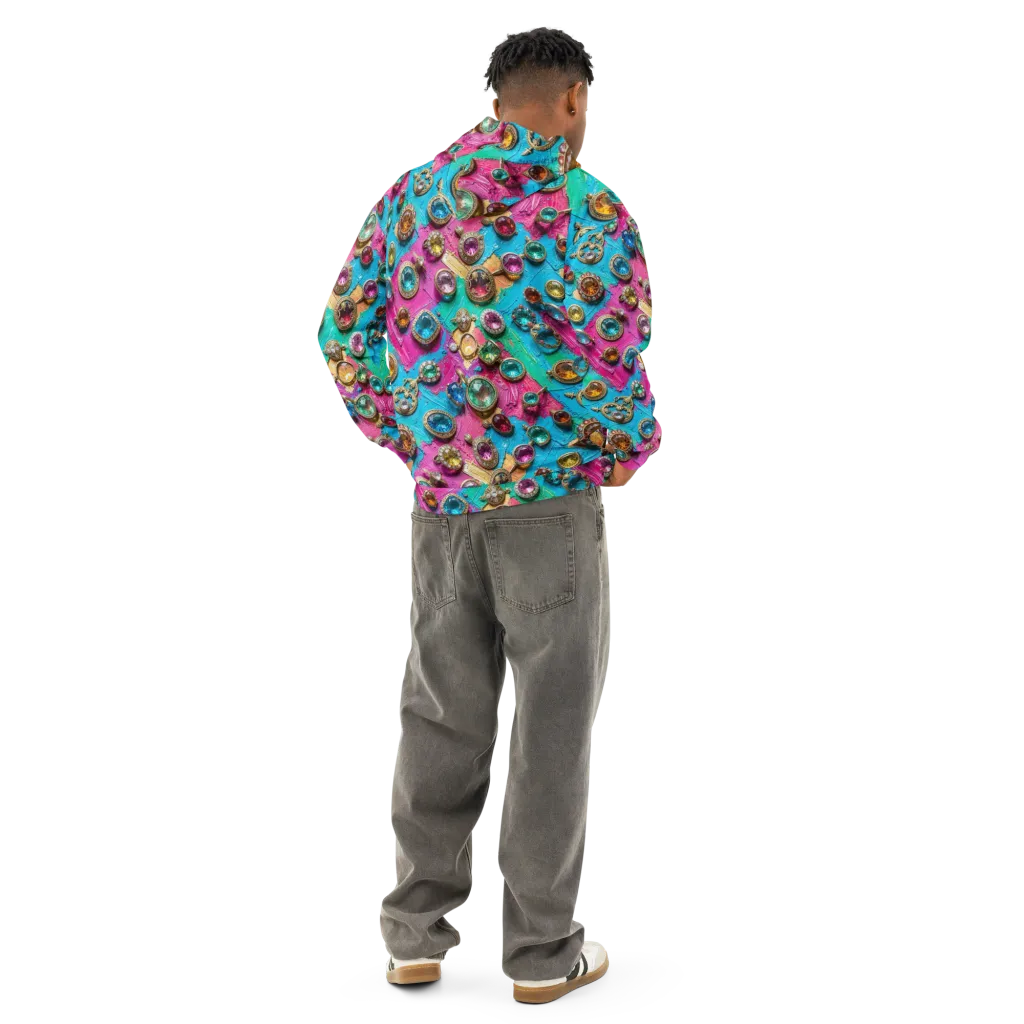Jewel Box Riot on Cotton Hoodie — Back