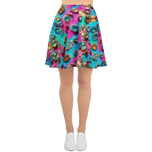 Jewel Box Riot on a Skater Skirt