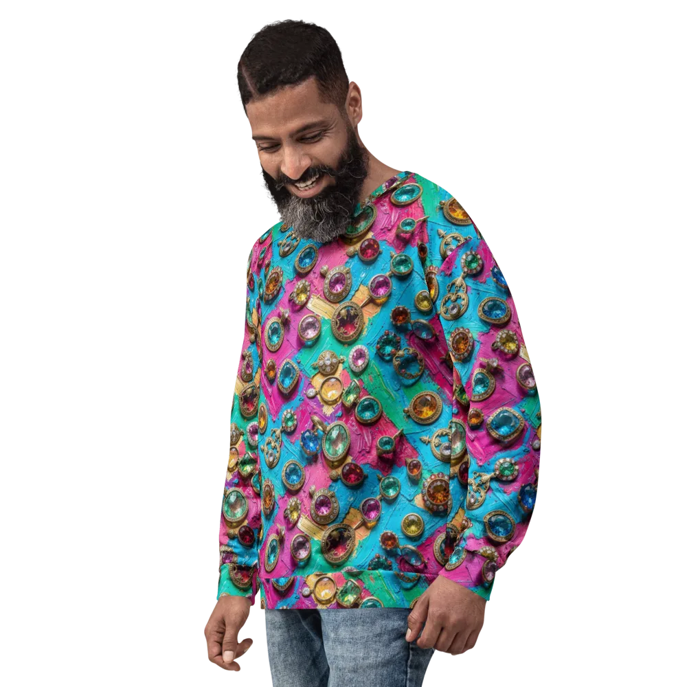 Jewel Box Riot on Sweatshirt — Left Front