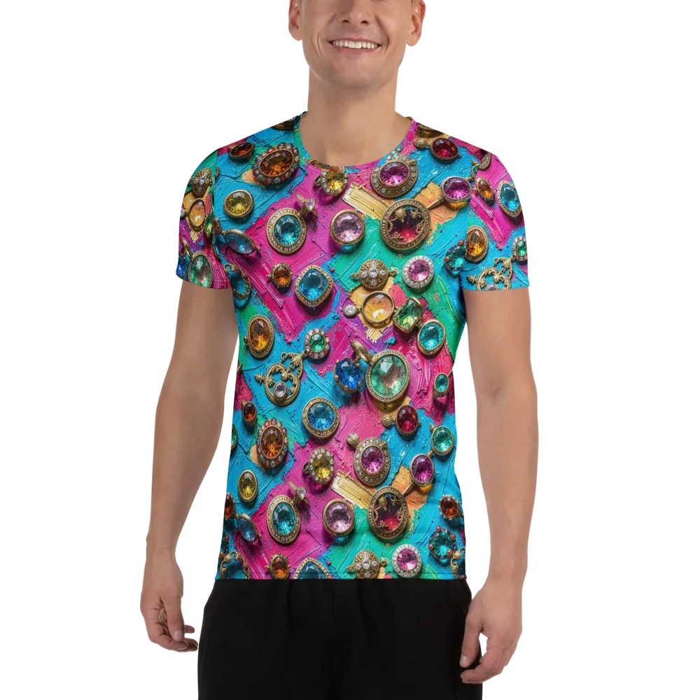Jewel Box Riot on Men's Athletic T-Shirt — Front