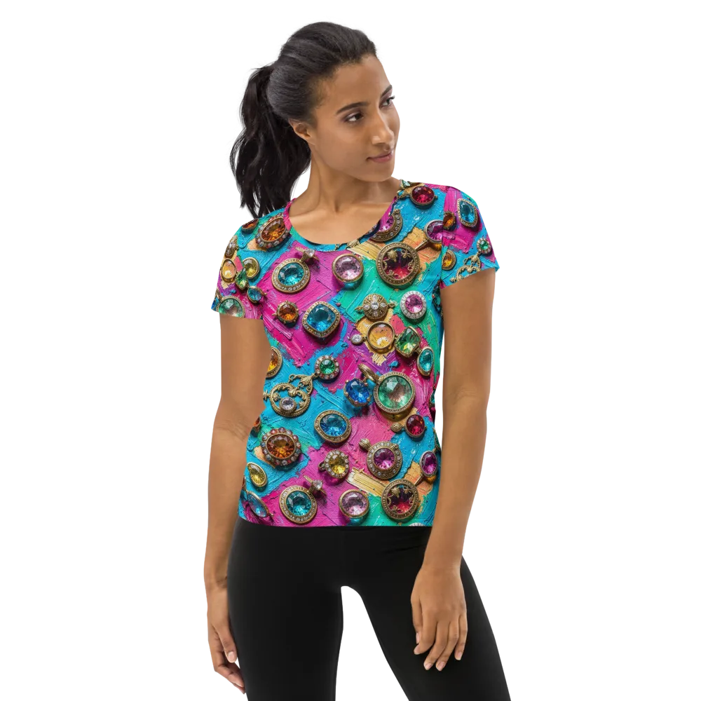 Jewel Box Riot on Women's Athletic T-Shirt — Front