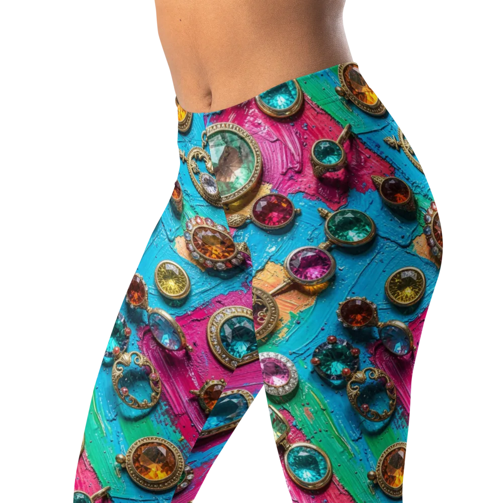Jewel Box Riot on Leggings — Left Front
