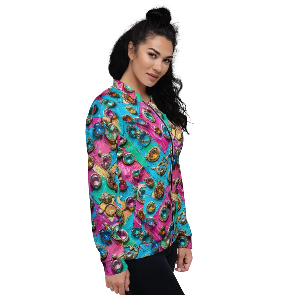 Jewel Box Riot on Bomber Jacket — Right