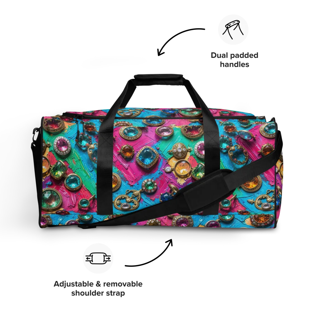 Jewel Box Riot on Duffle Bag — Front