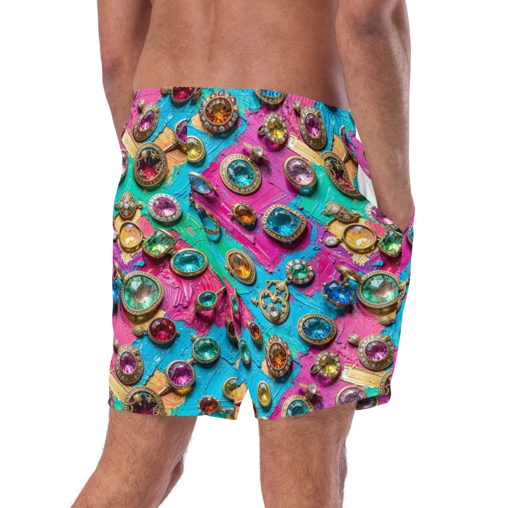 Jewel Box Riot on Swim Trunks — Right Back