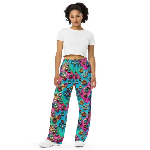 Jewel Box Riot on a Wide-Leg Pants