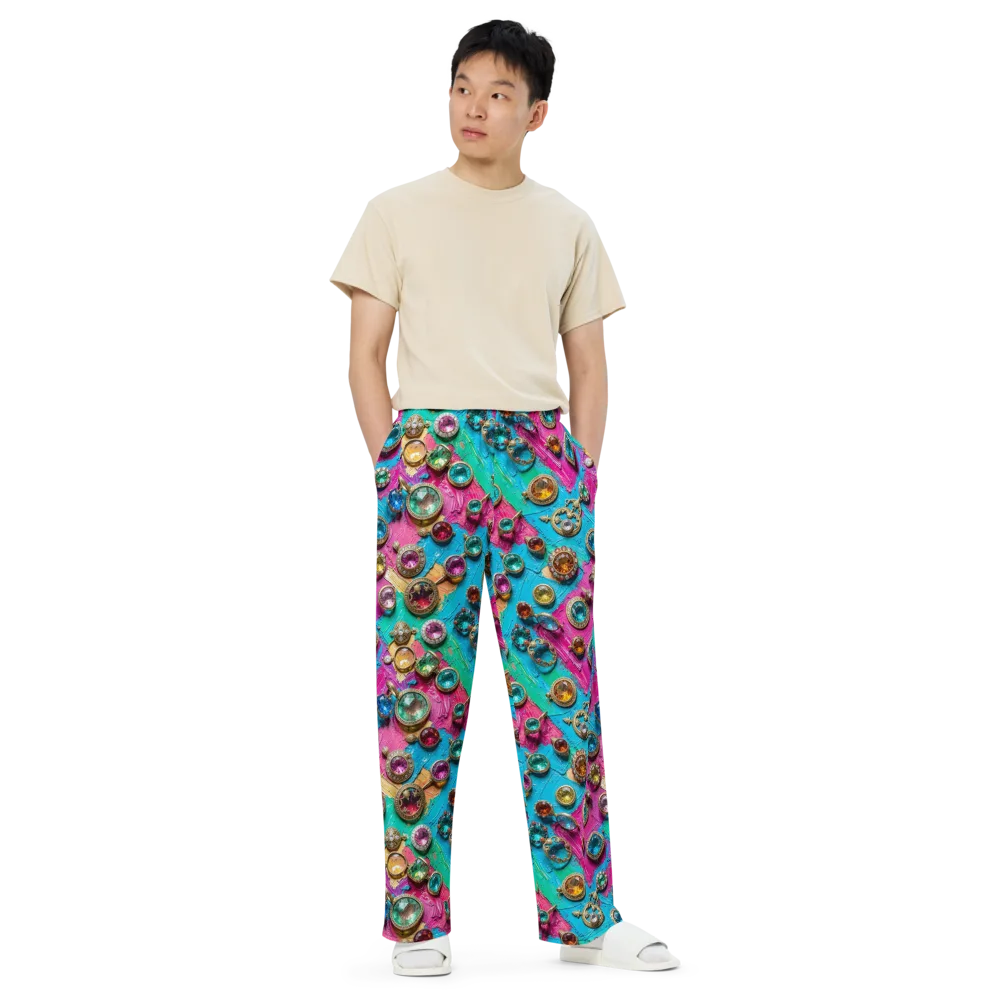 Jewel Box Riot on Wide-Leg Pants — Front
