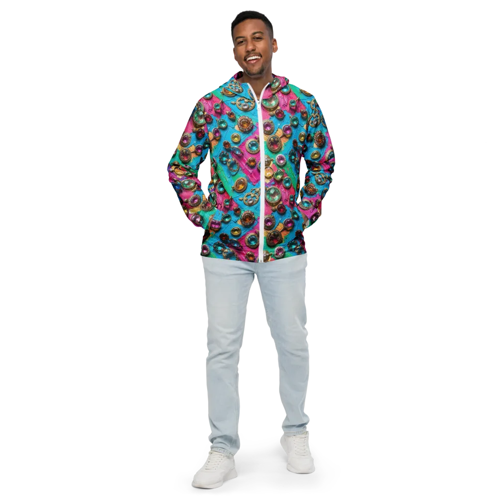Jewel Box Riot on Men's Windbreaker — Front