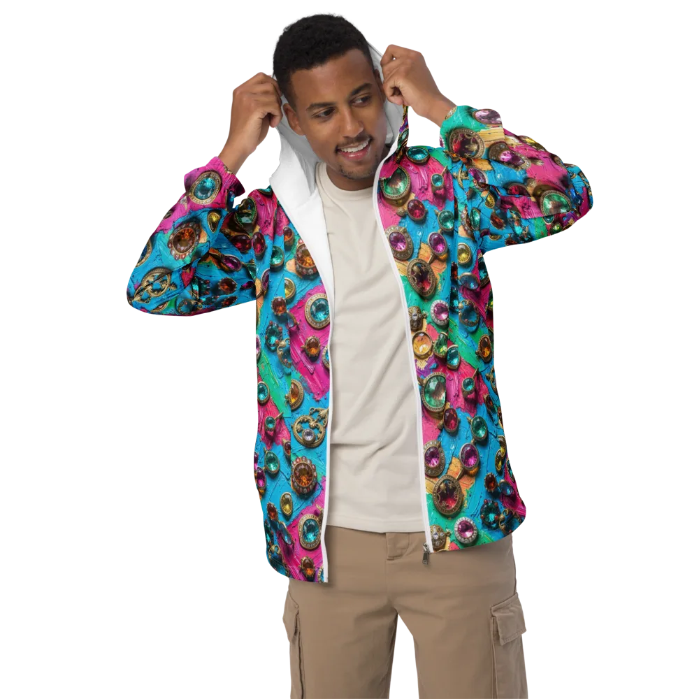 Jewel Box Riot on Men's Windbreaker — Front