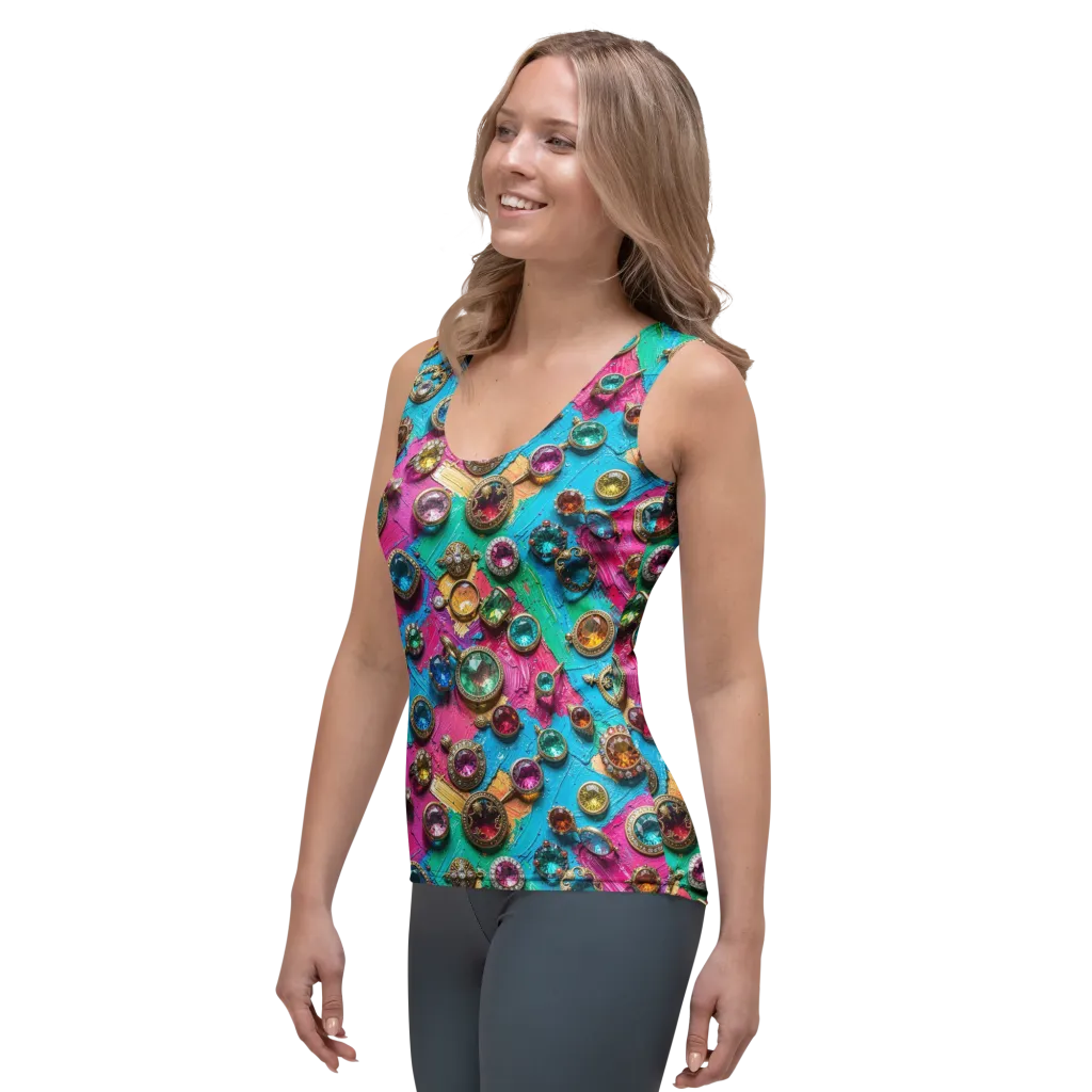 Jewel Box Riot on Women's Tank Top — Left Front